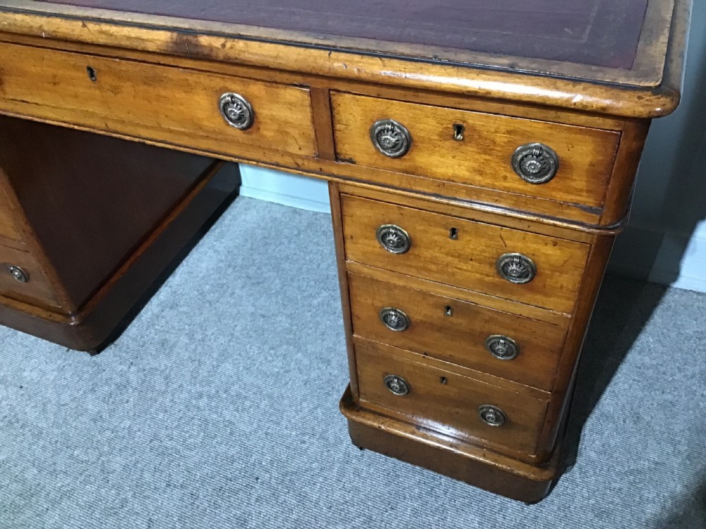 Antique pedestal desk View VII
