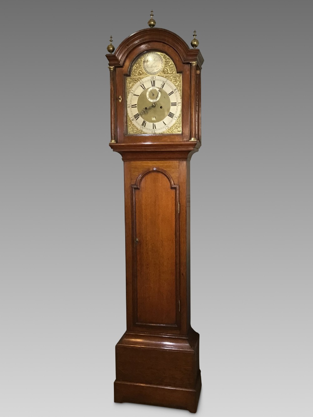 Antique oak longcase clock