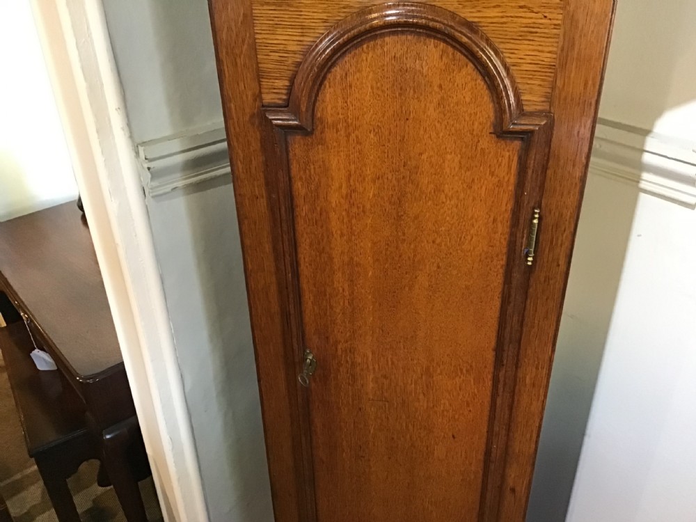 Antique oak longcase clock View V