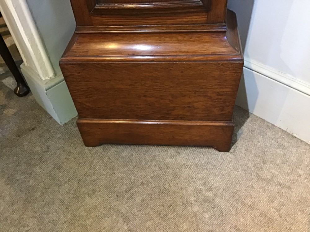 Antique oak longcase clock View VI