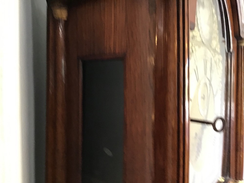 Antique oak longcase clock View VII
