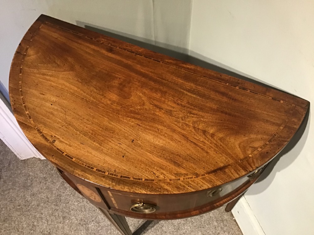 Antique demi-lune sidetable View IV