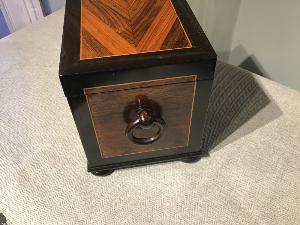 Antique tea caddy View IV