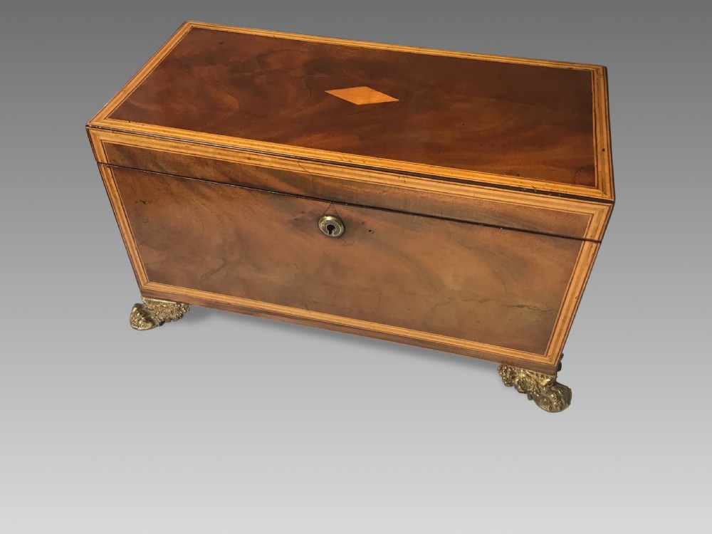 Antique tea caddy