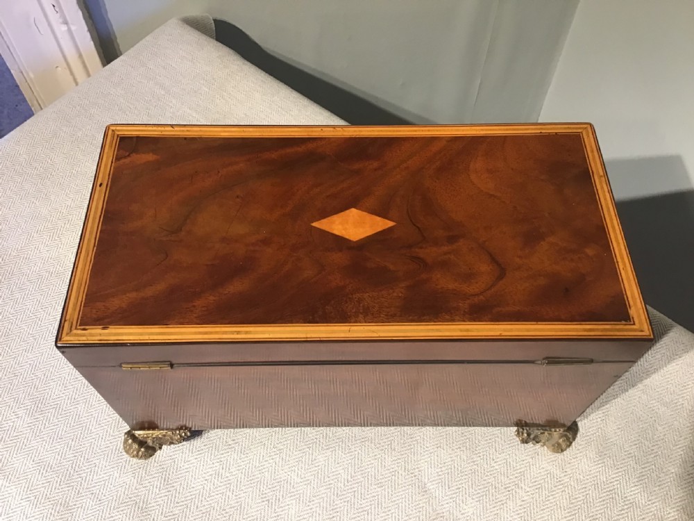 Antique tea caddy View V