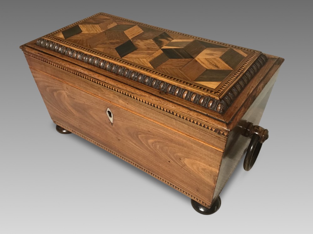 Antique tea caddy