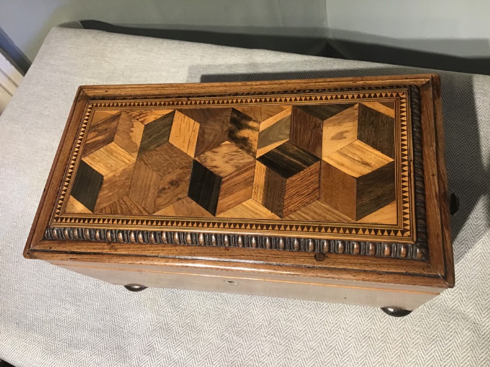 Antique tea caddy View II