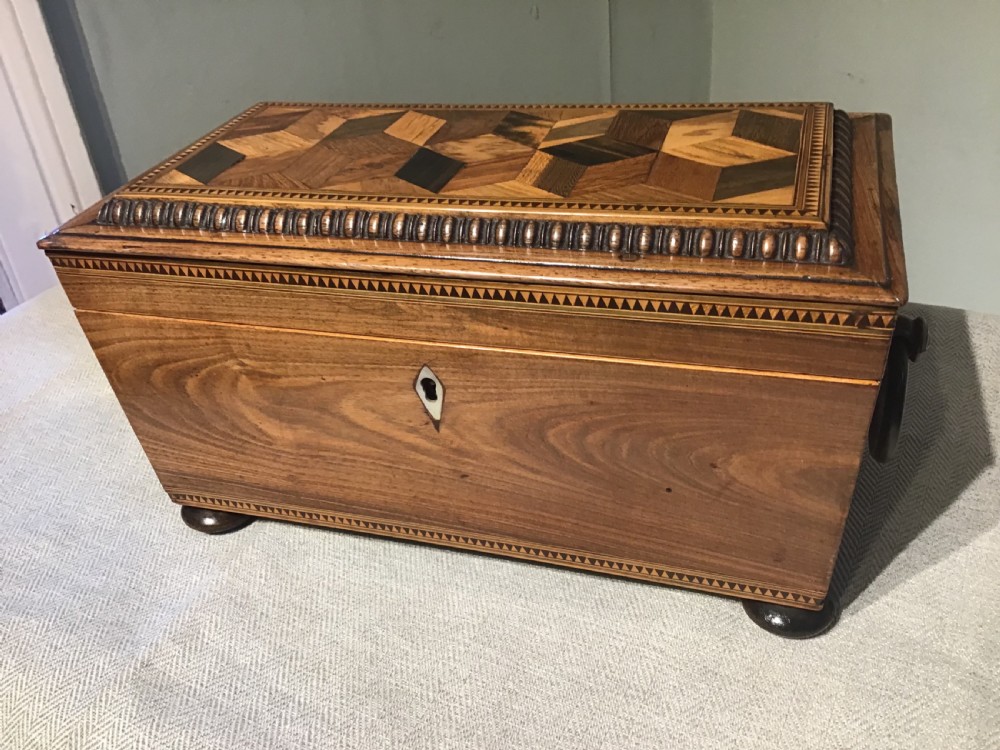 Antique tea caddy View III
