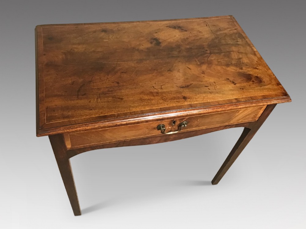 Antique mahogany sidetable View II