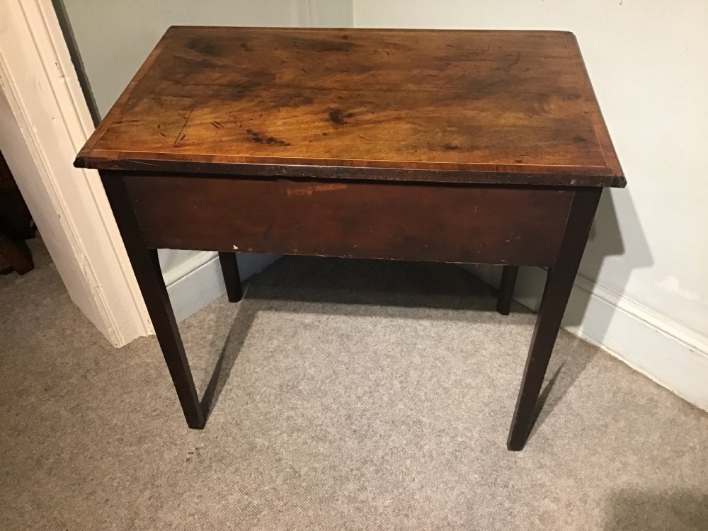 Antique mahogany sidetable View X