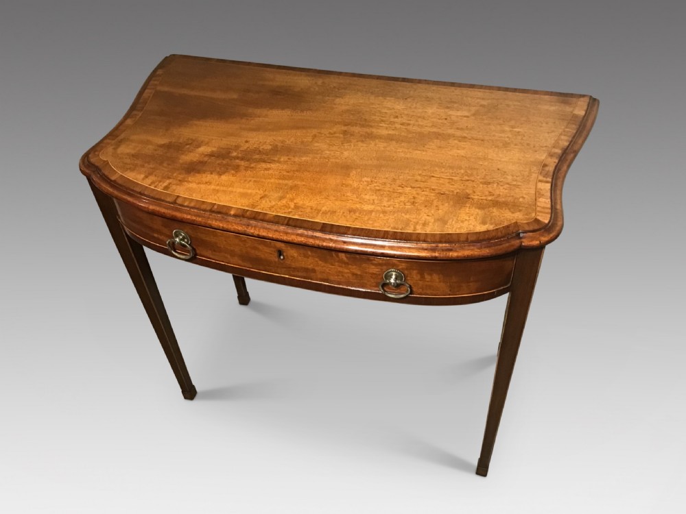 Antique mahogany sidetable View II