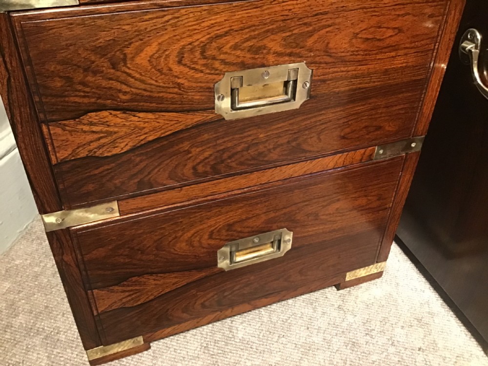 Pair of military style bedside chests View VIII