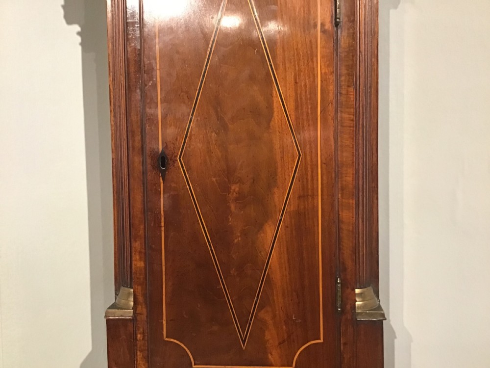 Antique mahogany longcase clock View VII