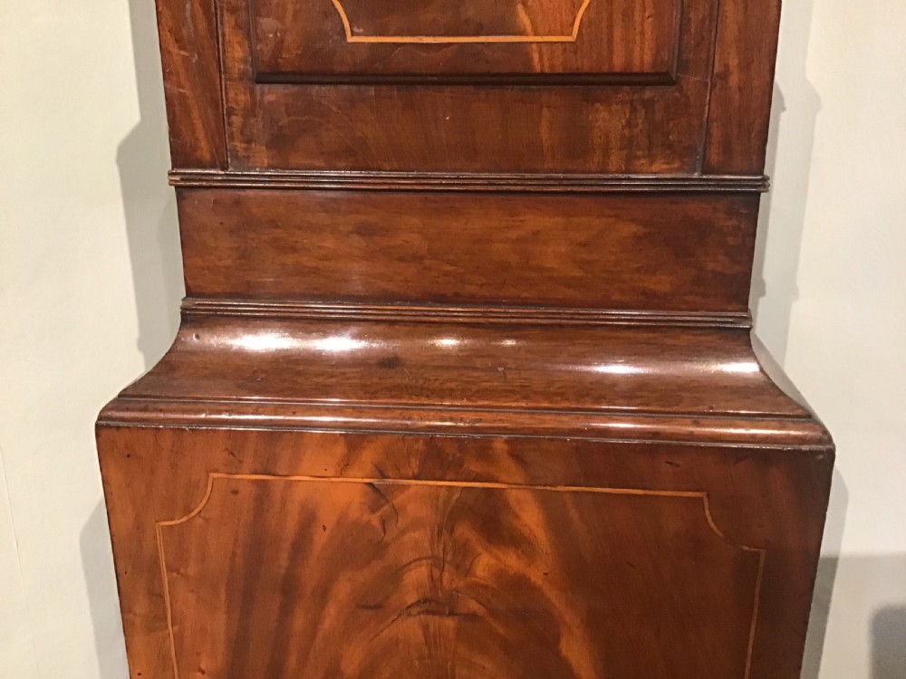 Antique mahogany longcase clock View VIII