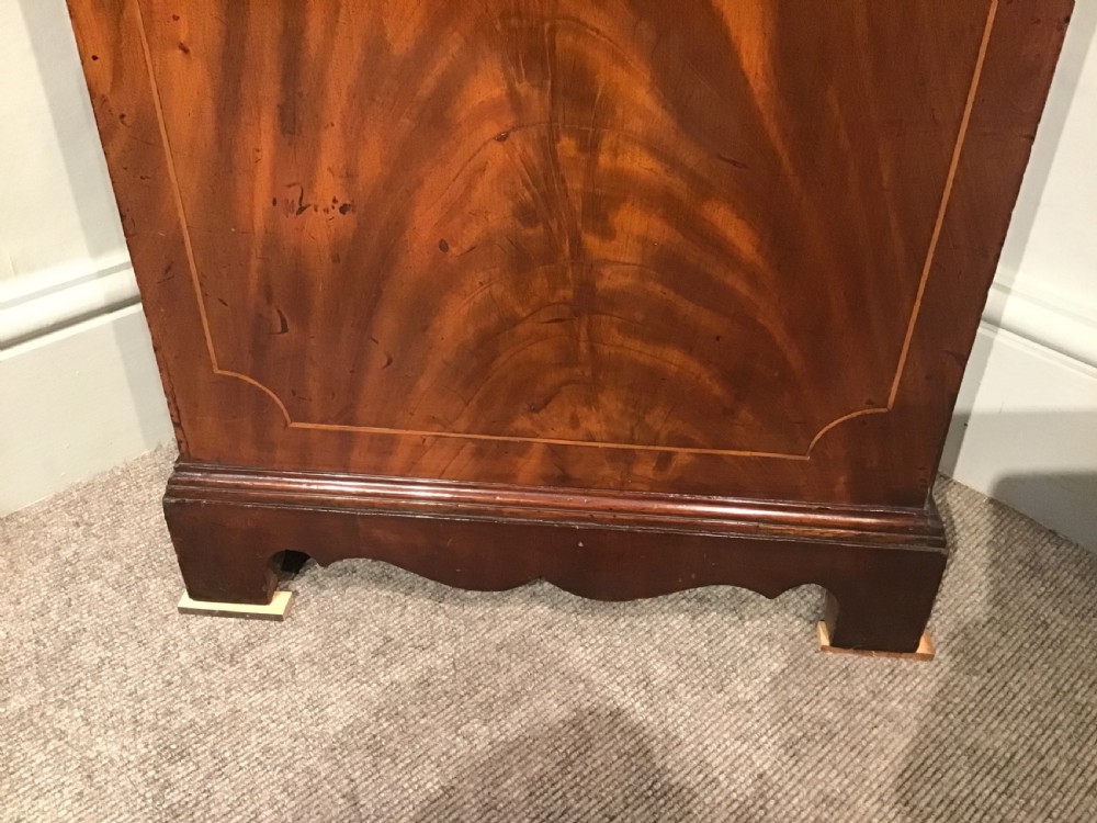 Antique mahogany longcase clock View IX