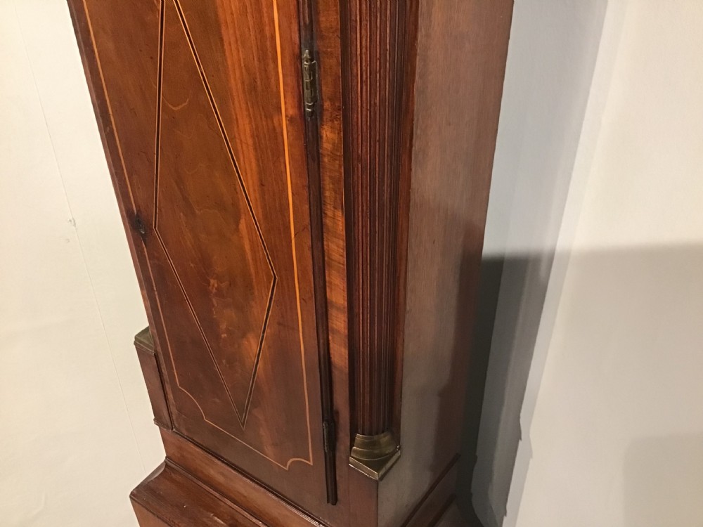 Antique mahogany longcase clock View XII