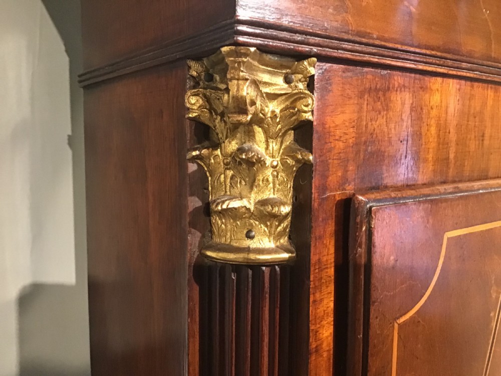 Antique mahogany longcase clock View XIII