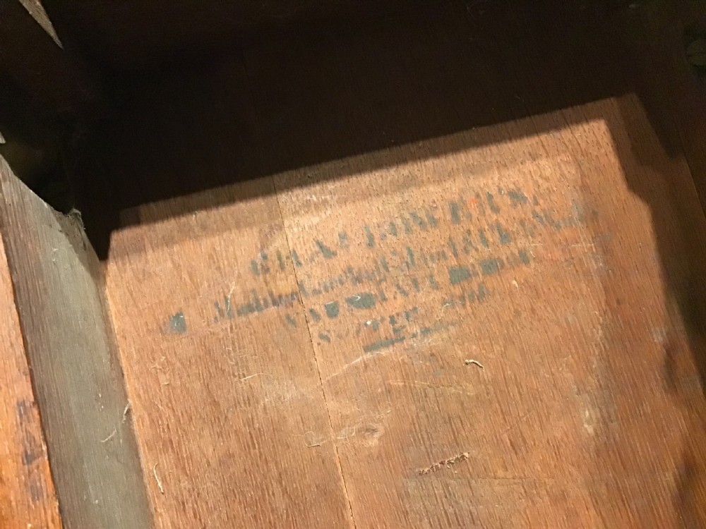 An antique oak hall bench View VIII