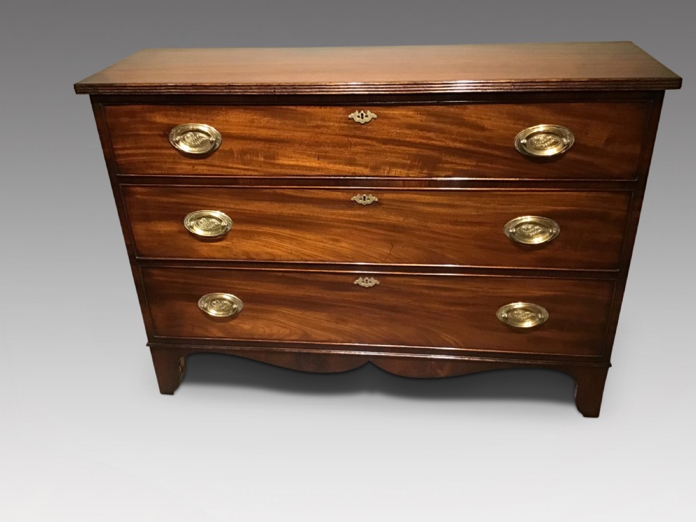 Antique mahogany hall chest