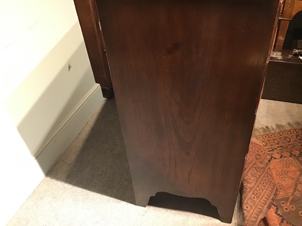 Antique bow front chest of drawers View XI