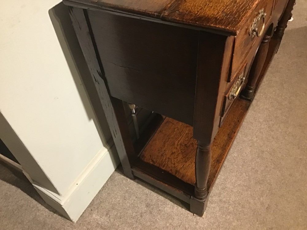 Antique oak pot board dresser View III