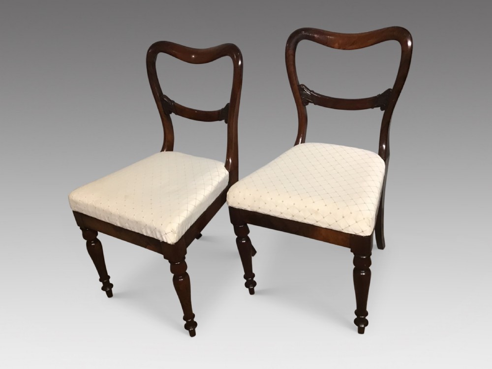 Pair of antique rosewood chairs