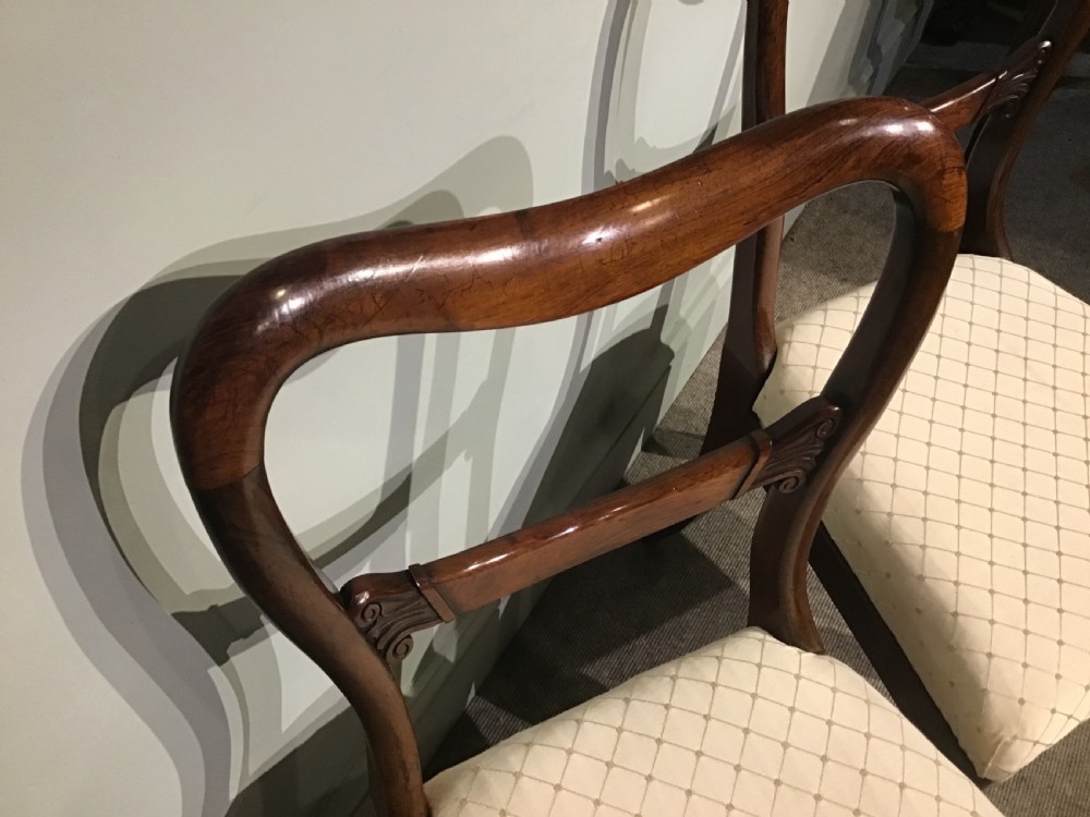 Pair of antique rosewood chairs View III