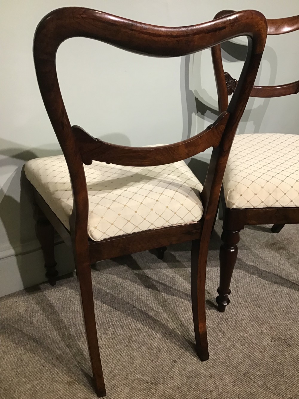 Pair of antique rosewood chairs View VII