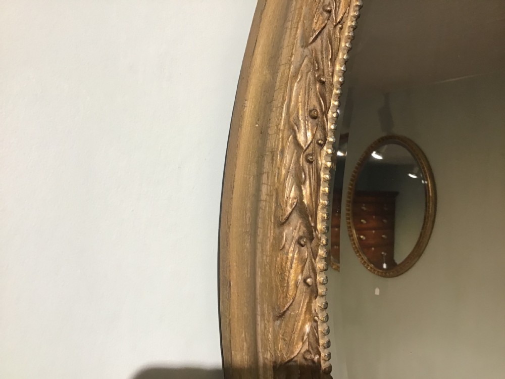 Antique oval wall mirror View VI