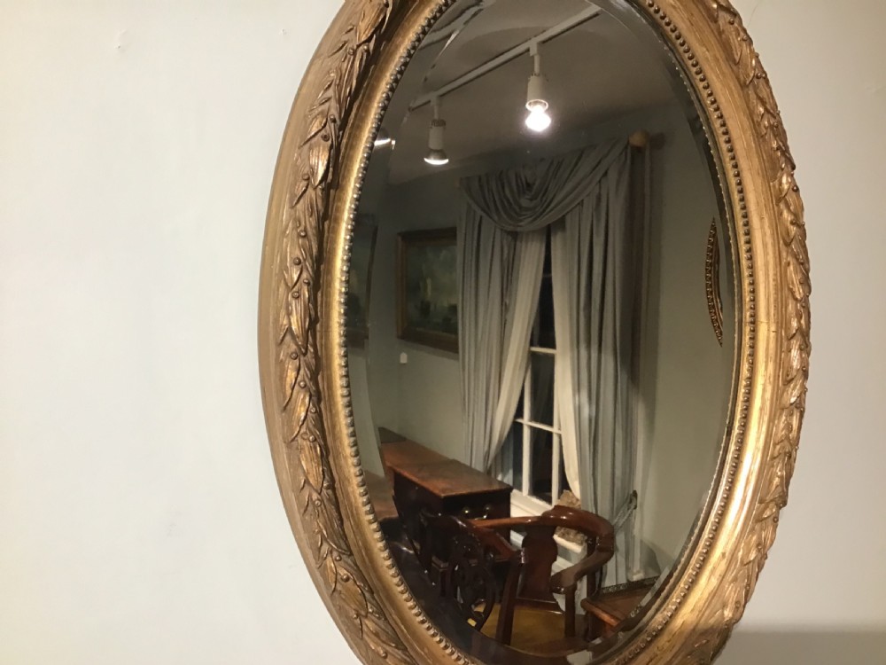 Antique oval wall mirror View VII
