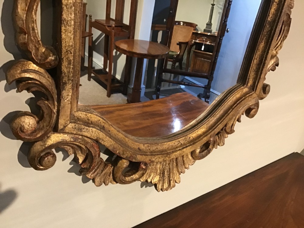 Antique carved giltwood mirror  View IV