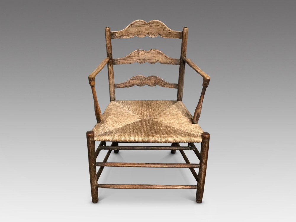 Antique ash pass chair 