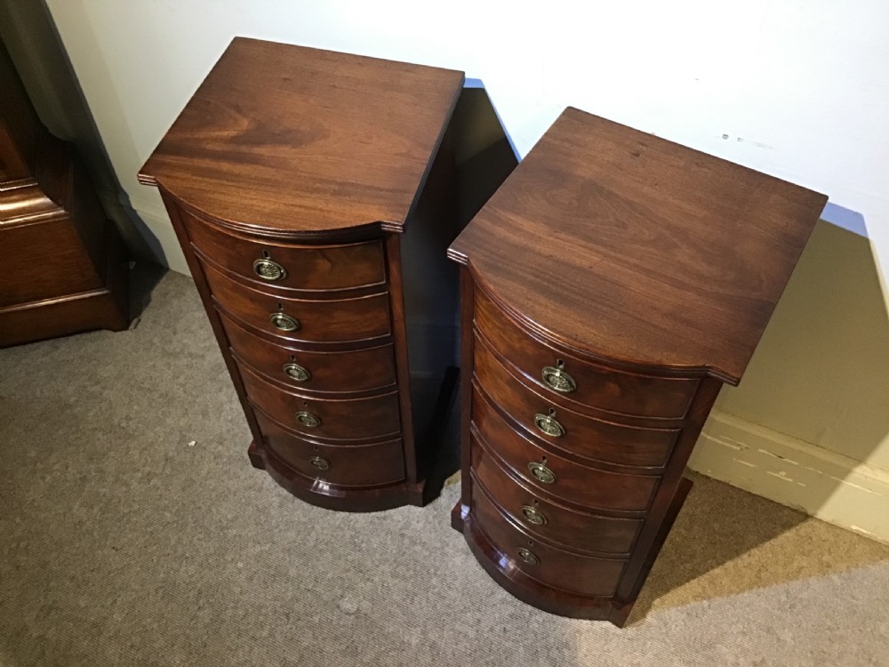 Pair of antique bedside chests View II