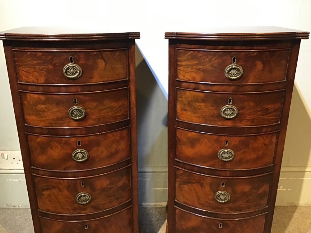 Pair of antique bedside chests View III