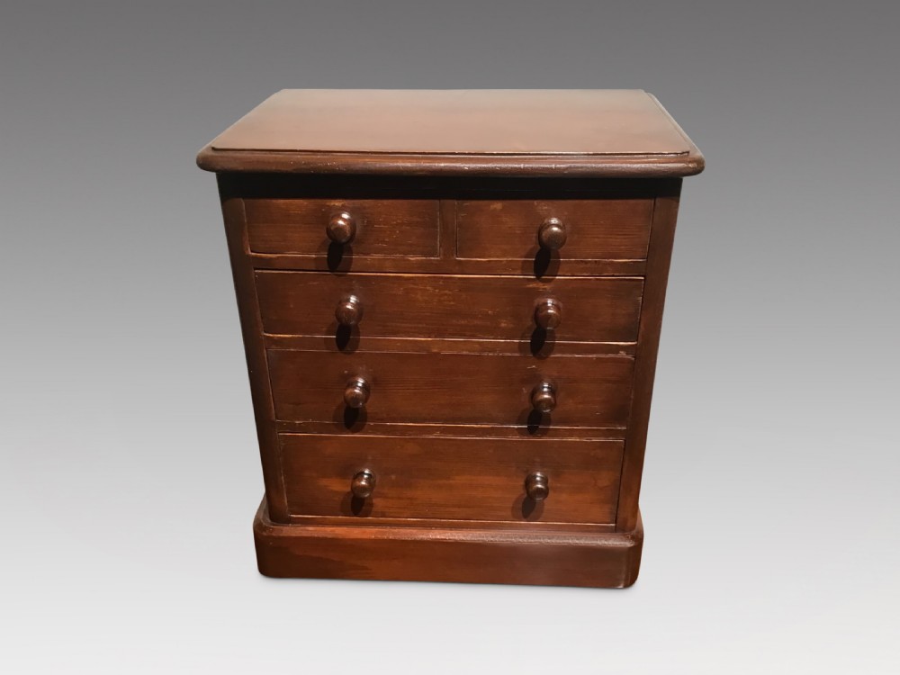 Antique miniature chest of drawers