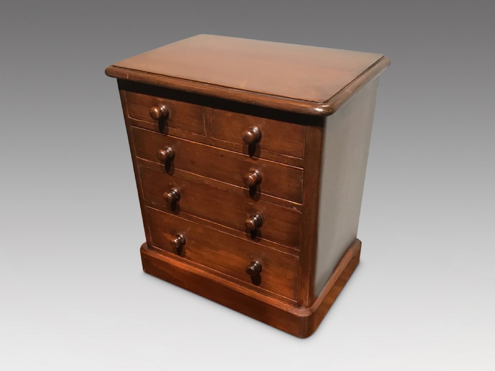 Antique miniature chest of drawers View II