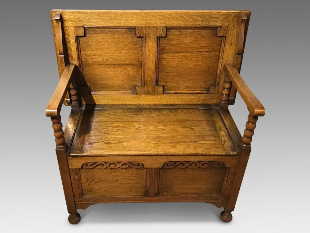 Antique monks bench