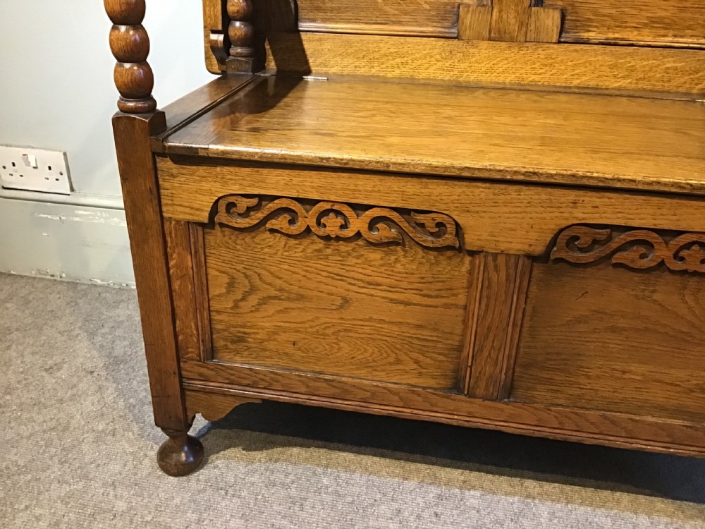 Antique monks bench View III