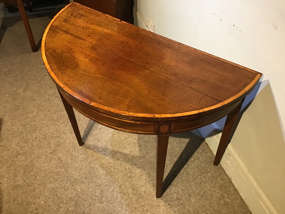 A Geo III mahogany card table View III