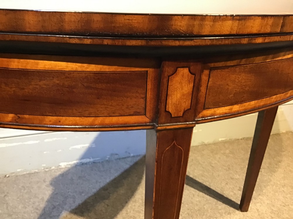 A Geo III mahogany card table View VII