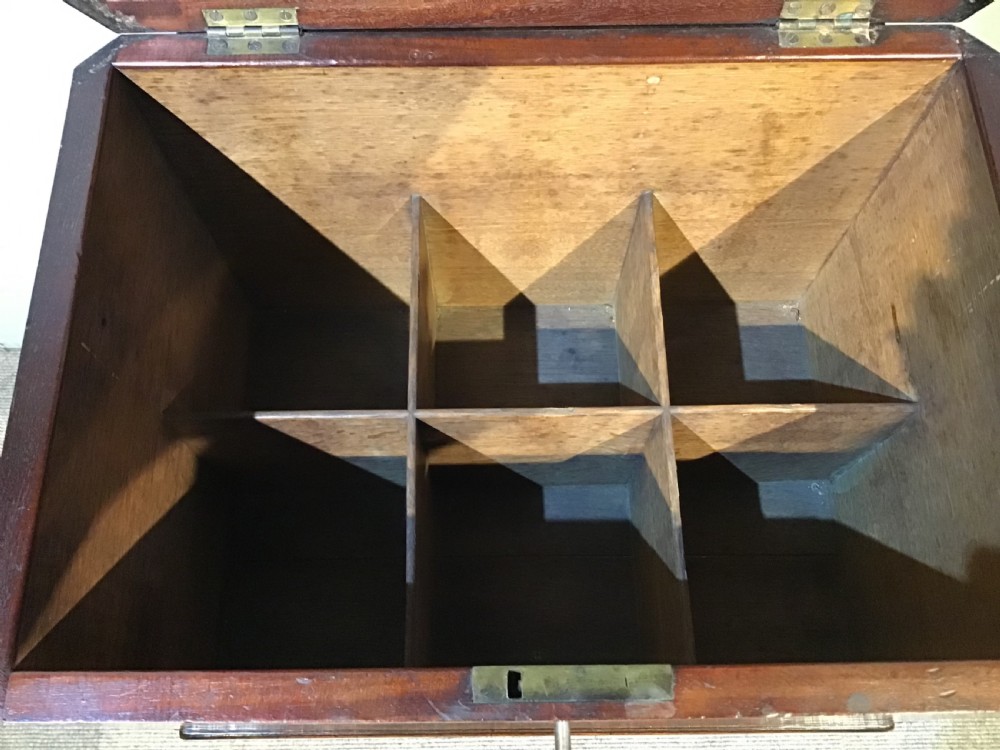 Georgian mahogany cellarette View XI