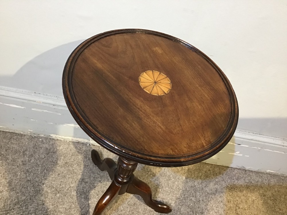 Antique mahogany wine table View V