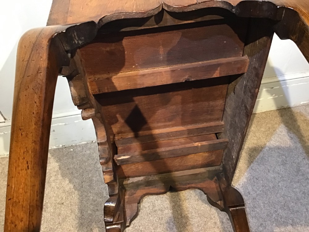 Antique walnut lowboy  View XII