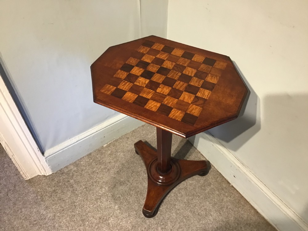 Antique chess table View II