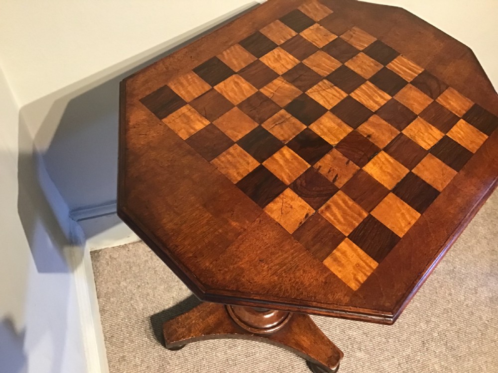 Antique chess table View V