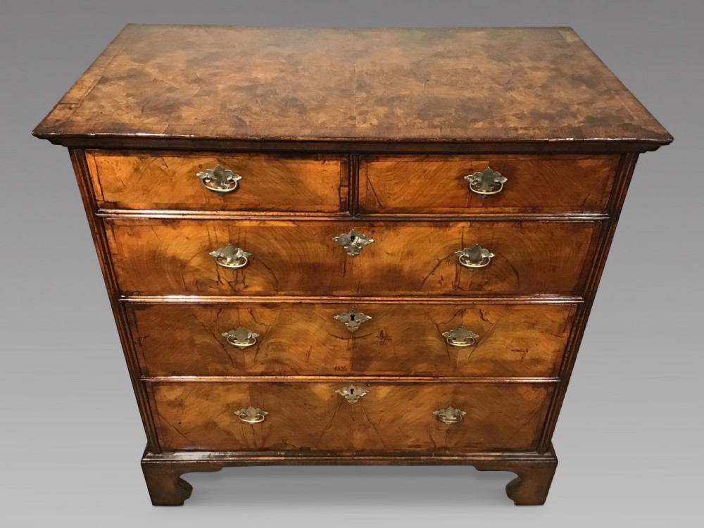 Antique walnut chest of drawers View II