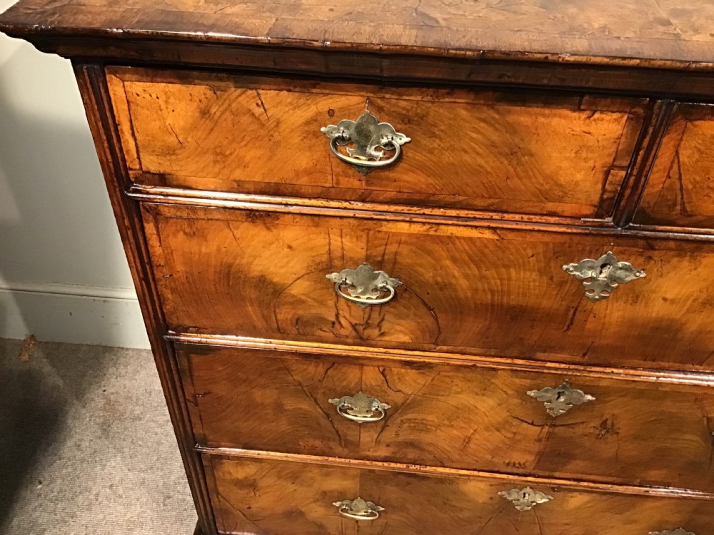 Antique walnut chest of drawers View V