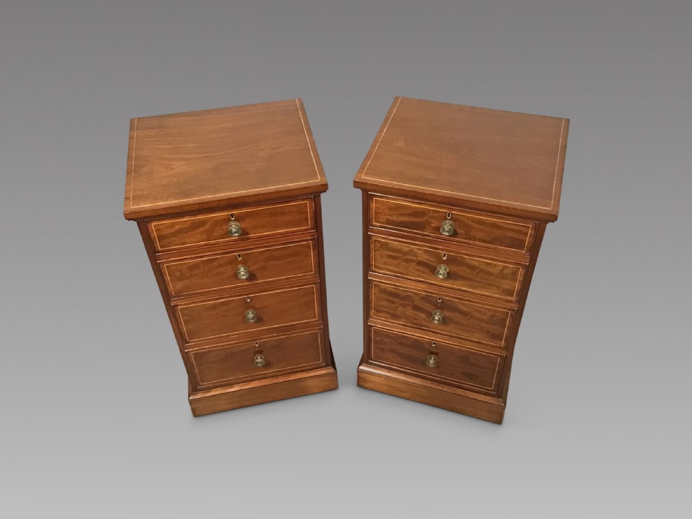 Pair of antique bedside cabinets