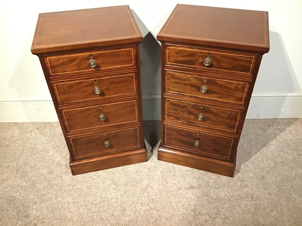 Pair of antique bedside cabinets View III