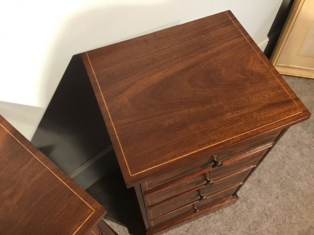 Pair of antique bedside cabinets View V